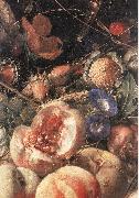 HEEM, Cornelis de Still-Life with Flowers and Fruit (detail) sg France oil painting artist